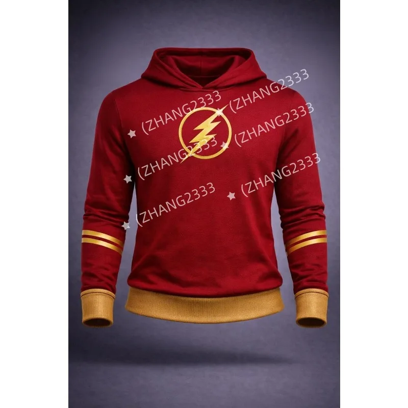 Trendy New Superhero Costume,Cosplay,Parent Child Leisure Interaction,Running Sportswear,Lightweight Autumn Fleece Pocket Hoodie