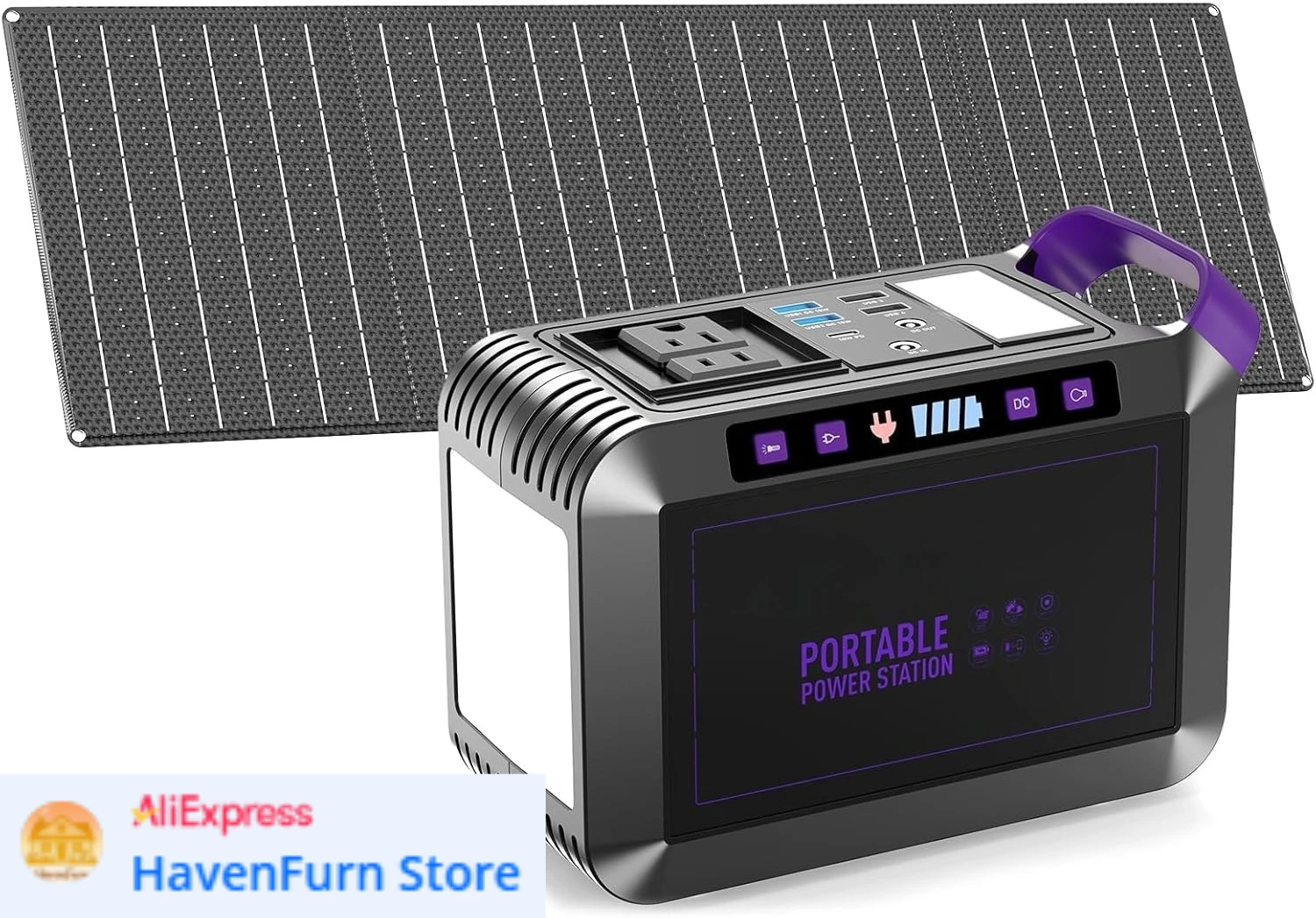 

Солнечный генератор 172 Вт·ч с солнечной панелью 40 Вт, портативная солнечная электростанция 200 Вт, для кемпинга, активного отдыха, походов, рыбалки, экстренных ситуаций, CPAP