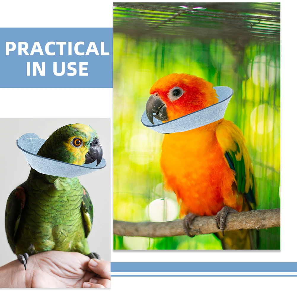

1Pcs Parrot Anti-Bite Collar Bird Neck Protector Effective Wound Healing Bird Supplies