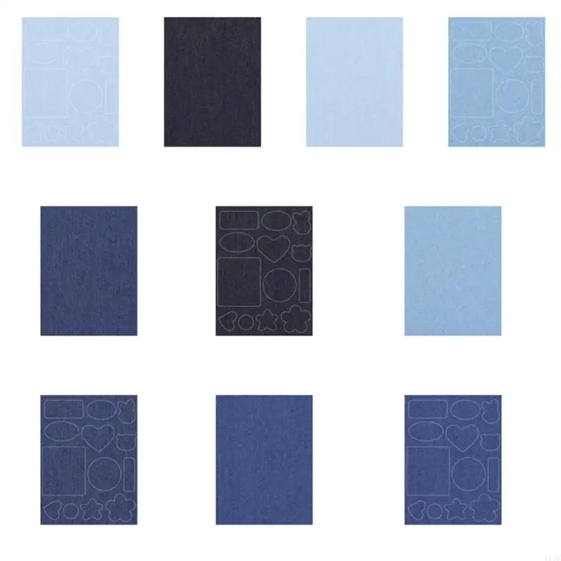 

77JF Jeans Patches Adhesive Repair Patches Fabric Patches Iron On Patches