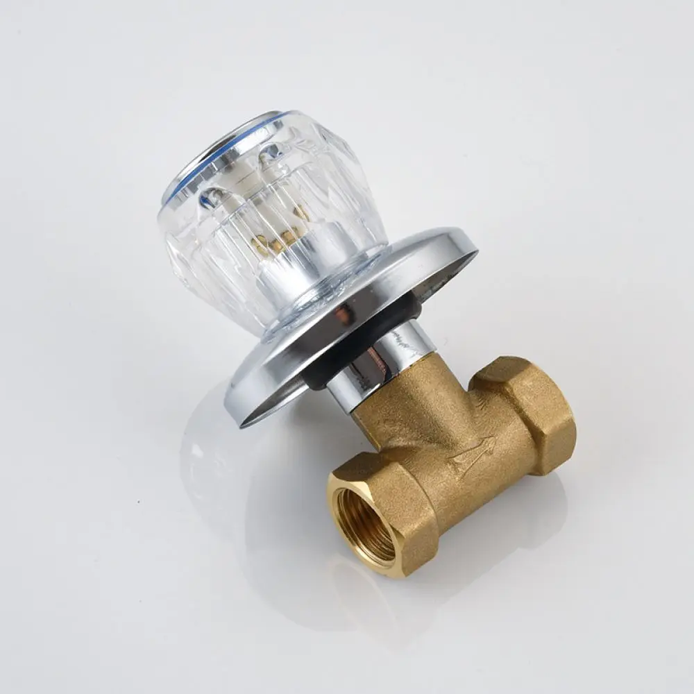 In Wall Copper Stop Valve For Shower Plumbing System Concealed Design Durable Brass Water Flow Switch