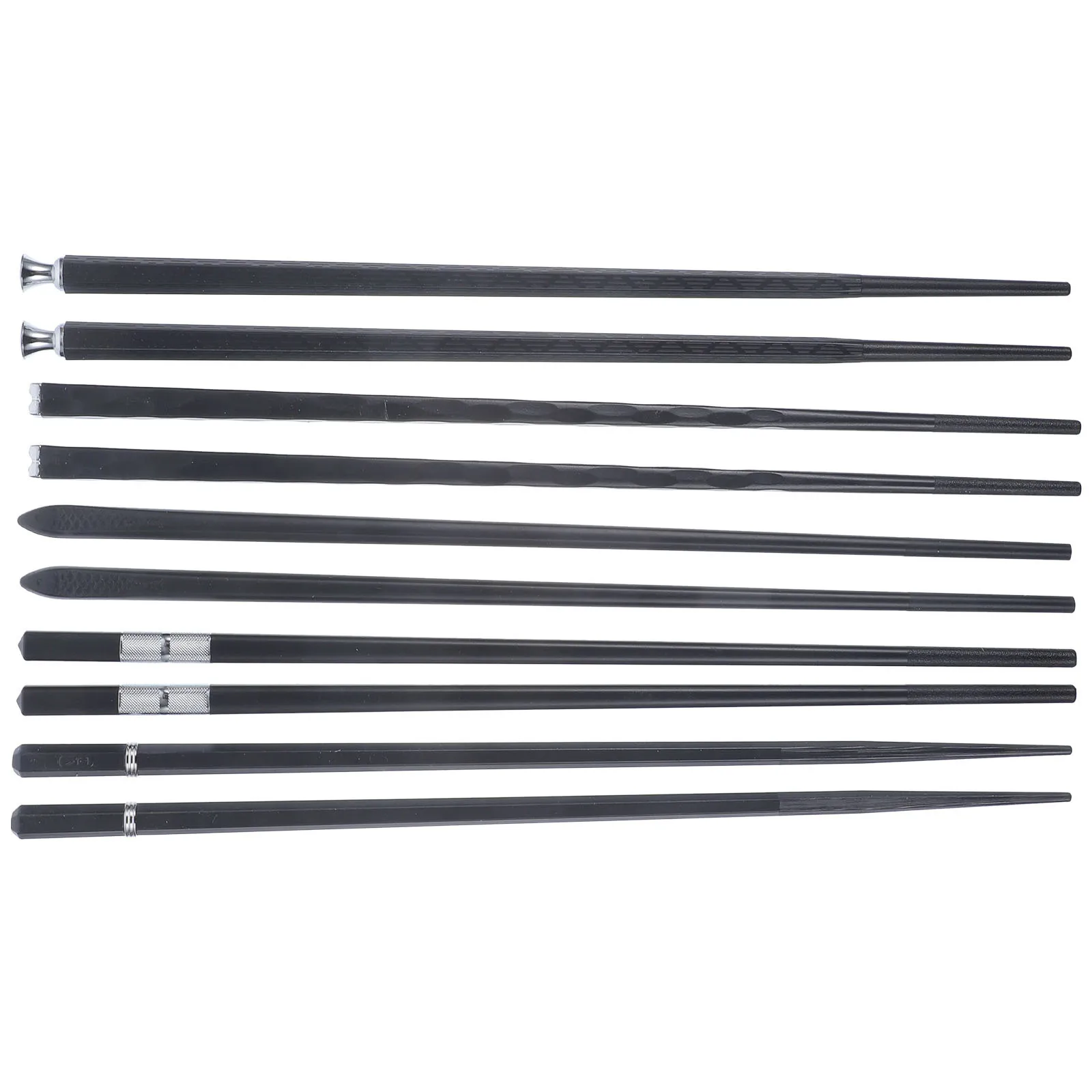 

5Pairs Anti-Slip Alloy Chopsticks Fiberglass Reusable Heat Resistant Easy Clean Non Slip Grip Chinese Japanese Style Sushi