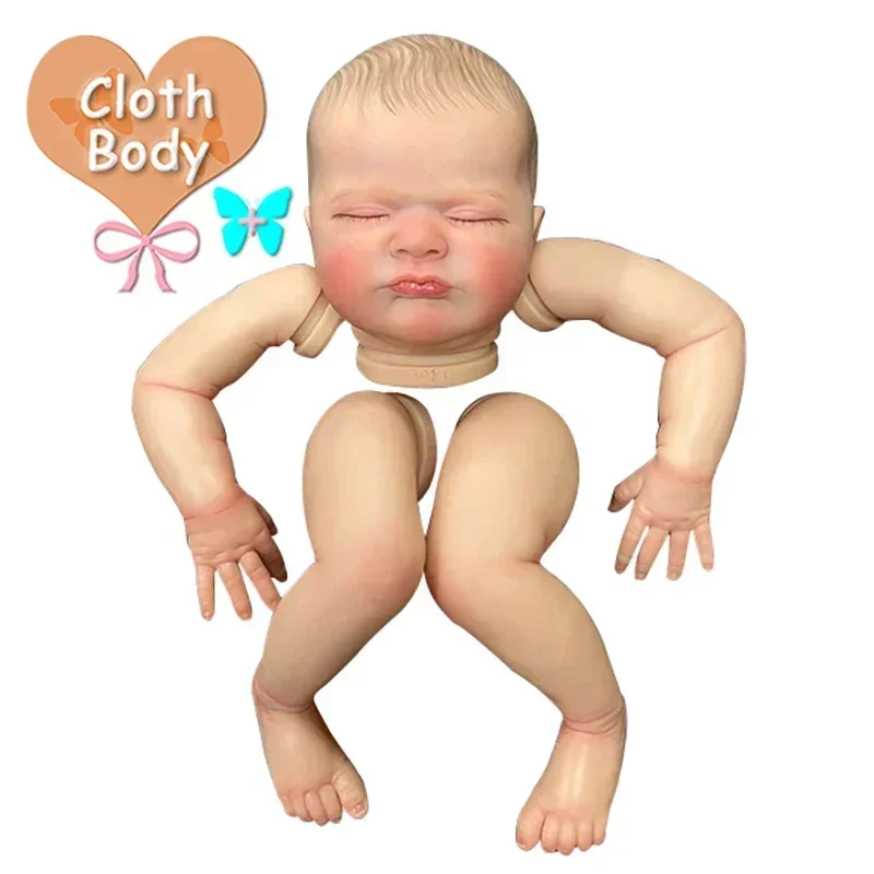 Kit bébé Reborn déjà peint, 19 pouces, 48cm, Max, doux au toucher, Kit inachevé, pièces de bricolage