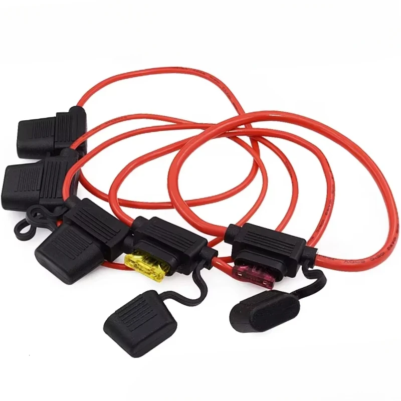 À prova d'água 32v mini pequeno médio suporte de fusível automático 18/16/14/12/10awg e fusível de lâmina de carro 2a 3a 5a 7.5a 10a 15a 20a 25a 30a 35a 40a