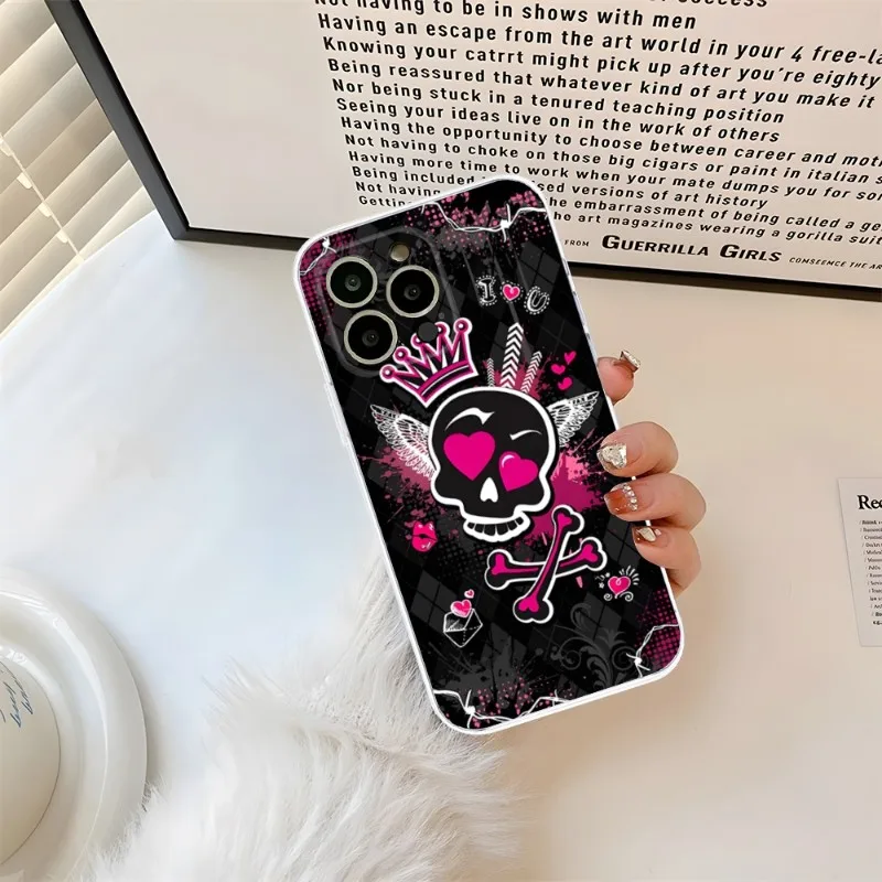 M-Monsters High Girl A-ccessories Phone Case Transparent For Iphone 14Pro 11 12 14 Pro Max Mini 6 6s 7 8 Plus X XR XS SE2020