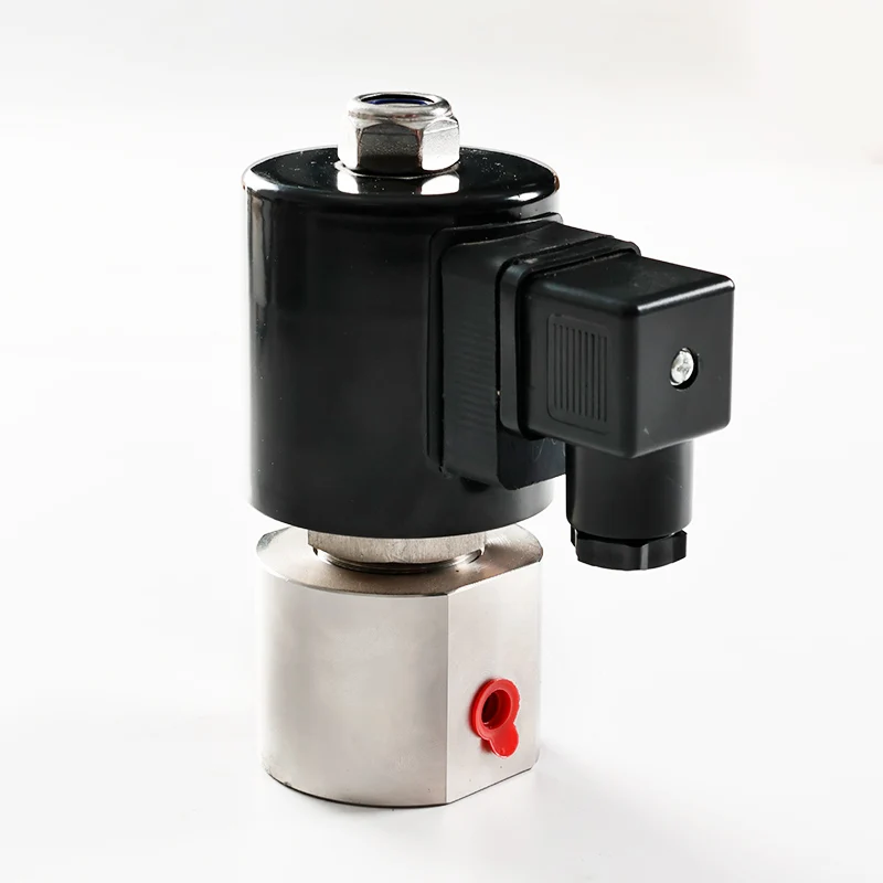 

400bar 40MPa 2 way nitrogen high pressure solenoid valve 1/4 24V Orifice 1mm SS304 DN1 normally CLOSED for air