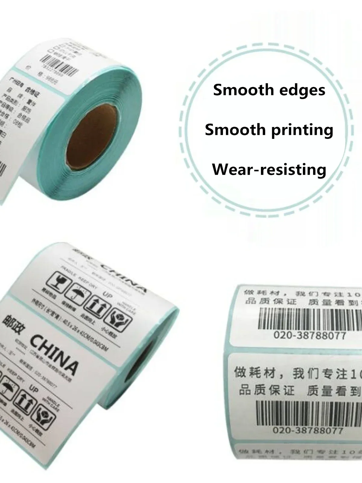 Waterproof Oil Proof Thermal Paper Blank Express Transport Logistics Noodle List Print Stickers White Autohesion Label Paper