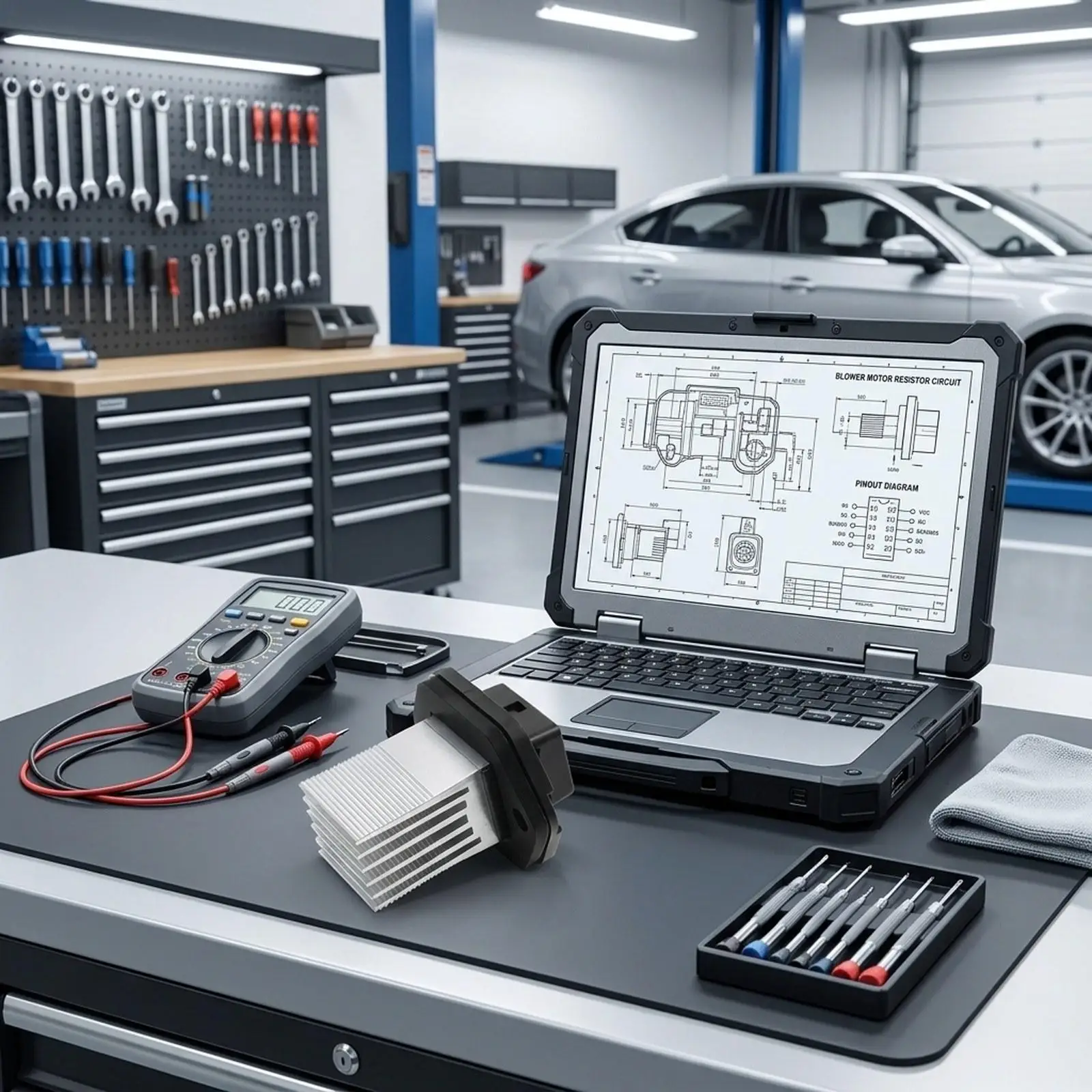 Auto-Klimaanlagen-Widerstand Zubehör HVAC-Lüftersteuerung Kunststoff-Metall-Teil für Kia Rondo Hyundai Tucson
