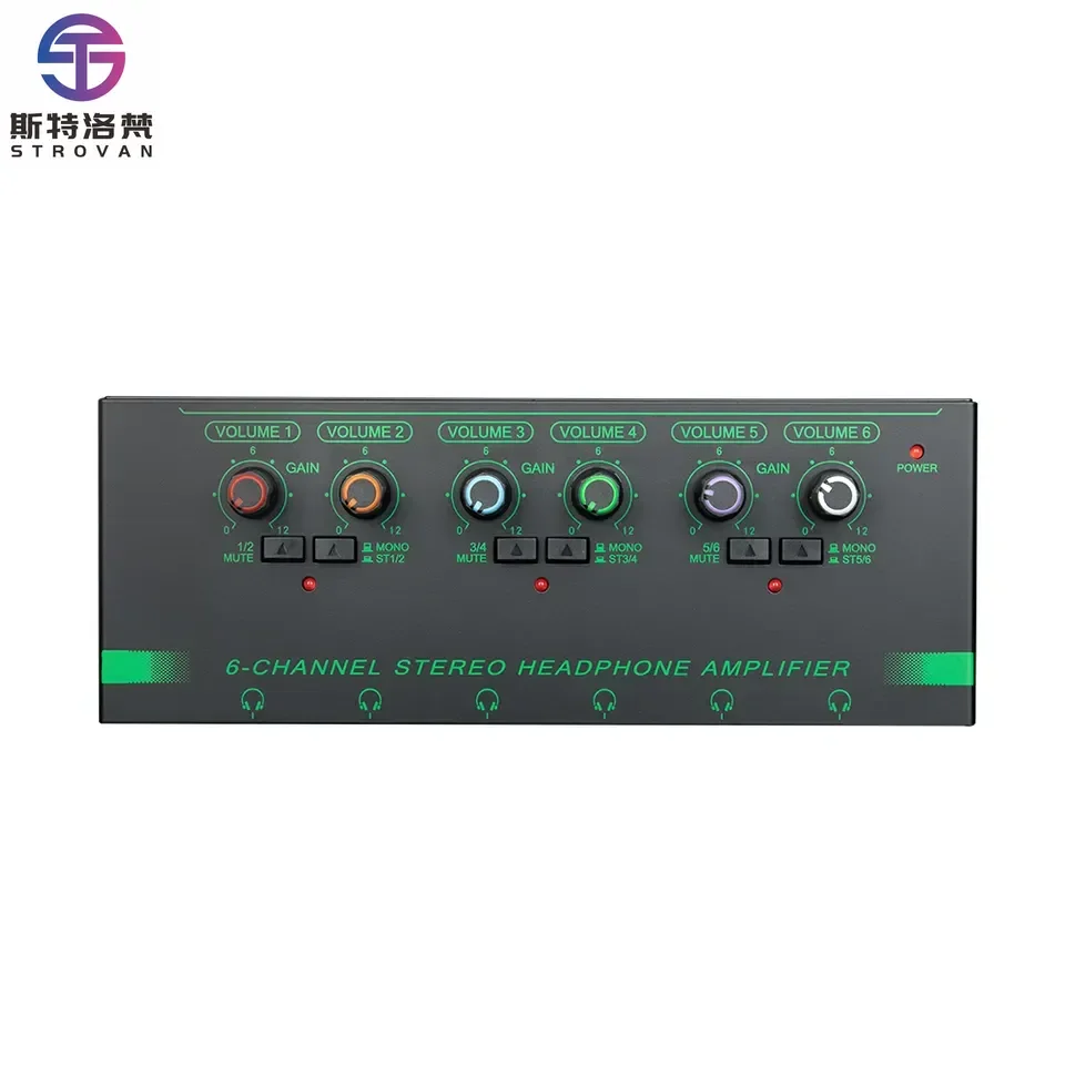 

H6 Professional 6 Channels Stereo Headphone Amplifier Portable ing Compact USB Audio Interface