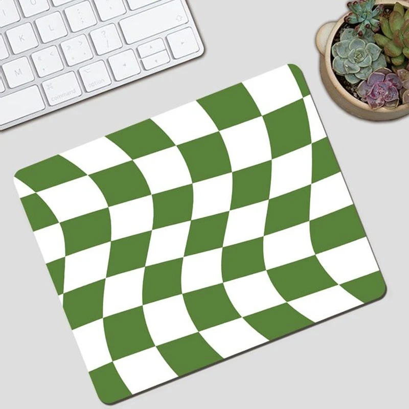 

Twisted Grid Glass Pad without Lock Edge Mouse Pad Simple Text Mouse Pad Student Desk Mat Computer Mouse Mat Laptop Deskmat PC