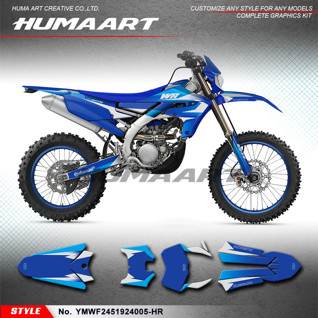 

Набор наклеек HUMAART с индивидуальным дизайном для YAMAHA WR250F WR 250F 2020-2024 и WR 450F WR450F 2019-2023, аксессуары для оклейки