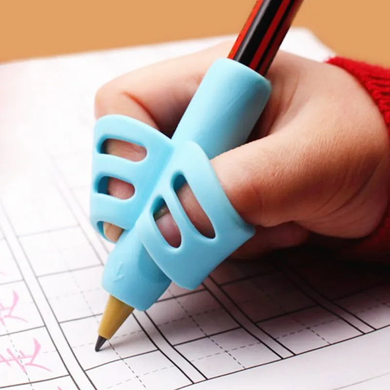 1-3 Pcs Children Writing Pencil Pen Holder Kids Learning Practice Silicone Pen Aid Posture Correction Device for Students