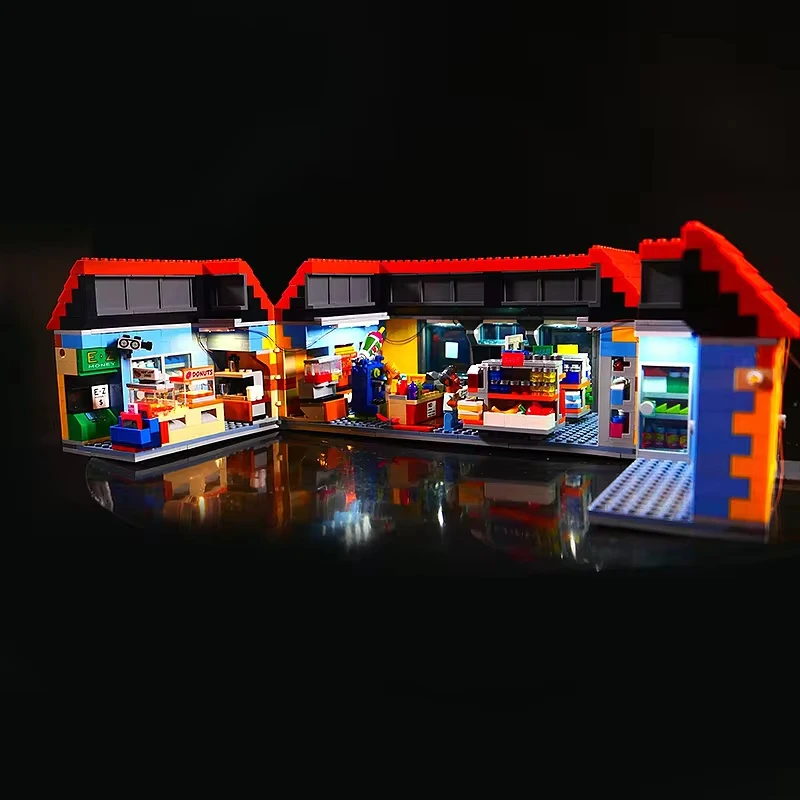 DIY LED Light Kit For LEGO 71016 Kwik-E-Mart Building Blocks Set   ( Only LED Light,Without Blocks Model)