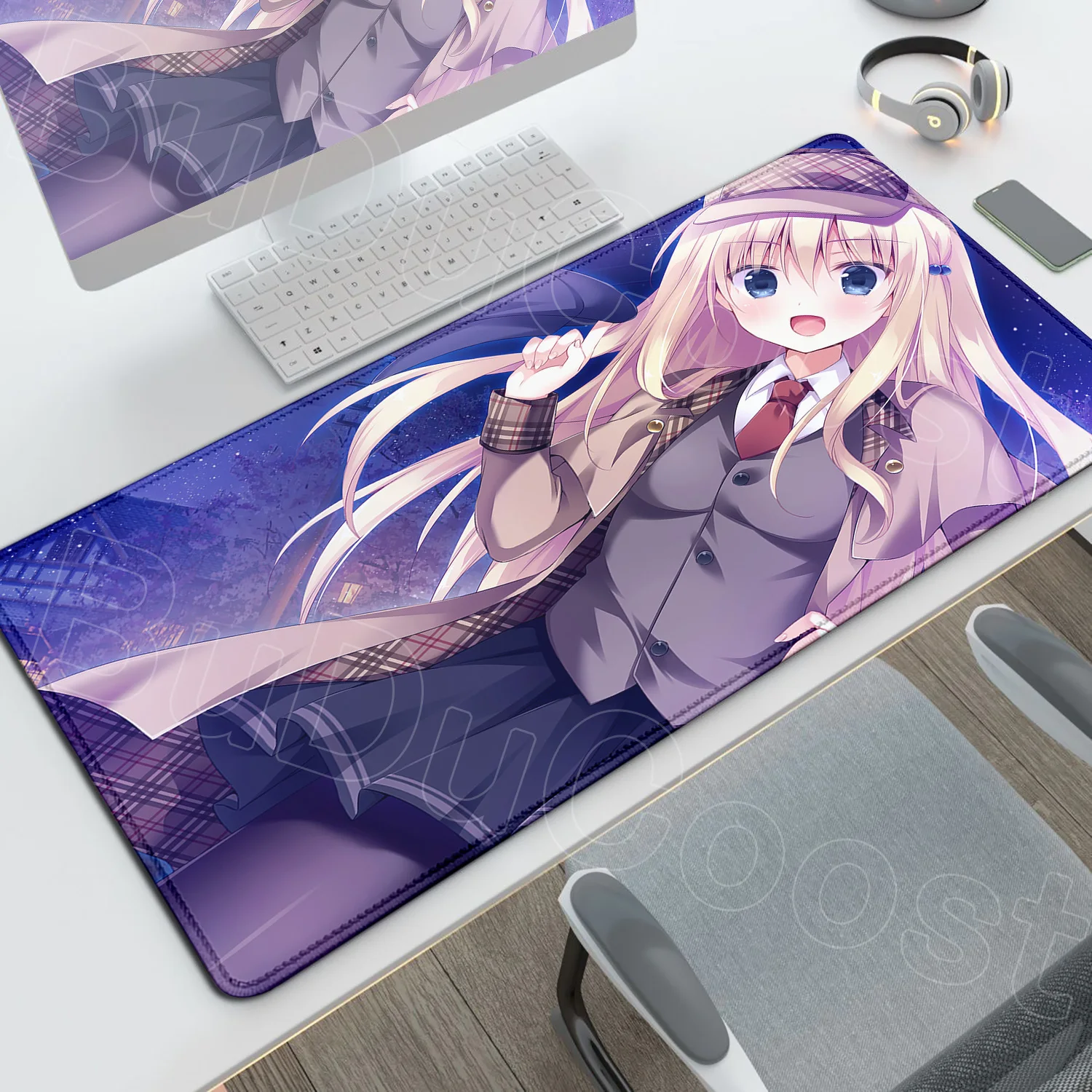 

HD Cherry Blossom Clouds game rubber mousepad Gaming PC Accessories XXL Suitable for gaming and office work 900x400mm Mousepad