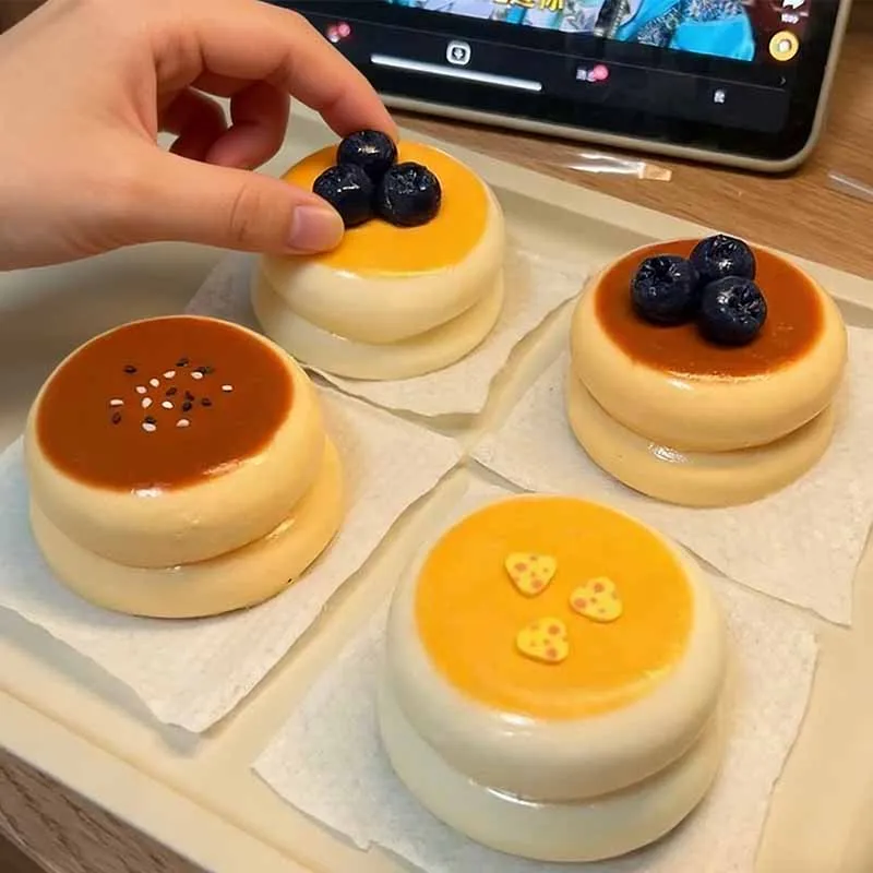 

Игрушка-антистресс в виде суфле-торта, мягкая, медленно восстанавливающая форму, с грязной текстурой, для взрослых, для снятия стресса и релаксации