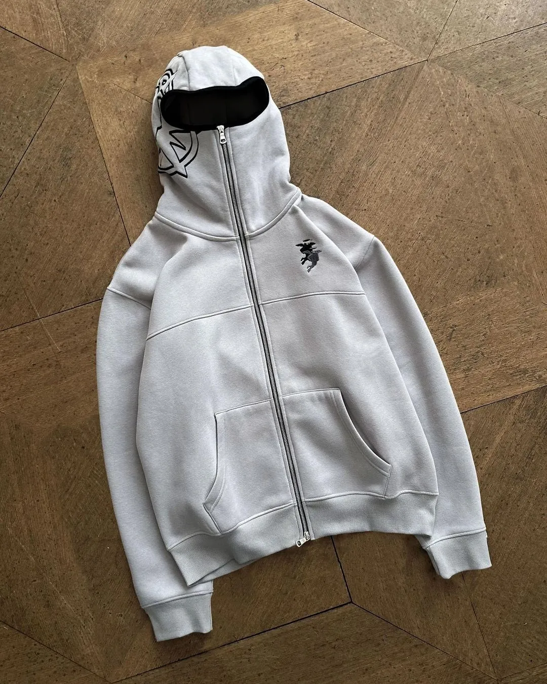 Y2k Embroidery Zip up Warm Hoodies Women Winter Vintage Streetwear Casual Pattern Sweatshirts Anime Hoodie Tops Kpop Clothes