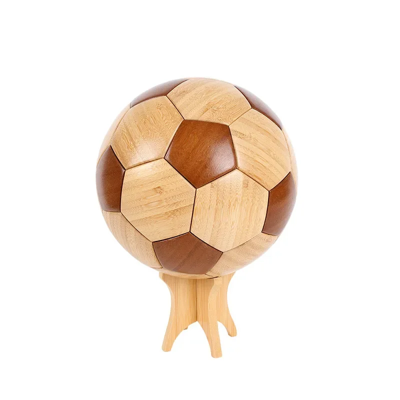 

Football handicraft ornament fans creative wooden handicraft ornament