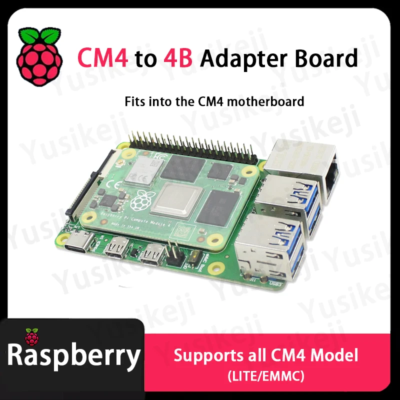 Raspberry Pi Compute Module 4 Switch from the compute module to the PI4B conversion module