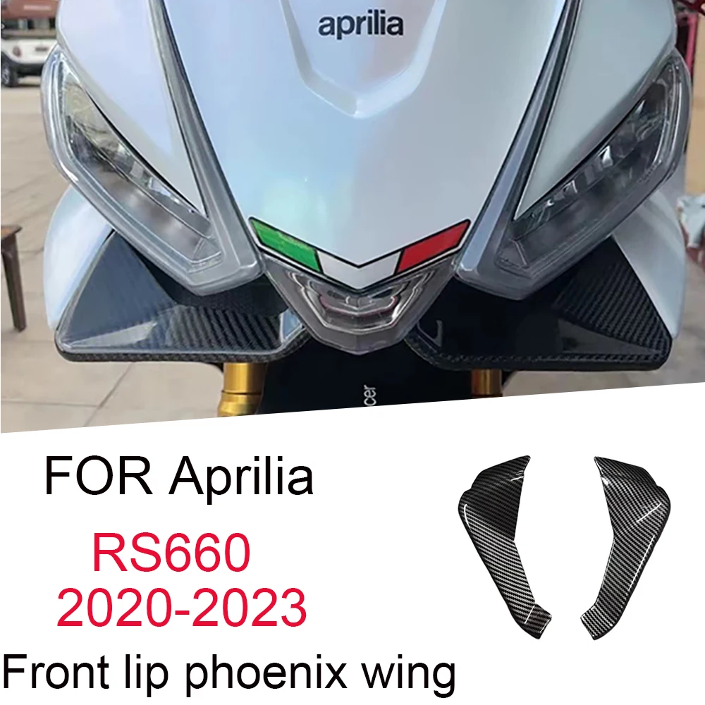 For Aprilia RS660 2020 2021 2022 2023 RS 660 Motorcycle Front Lip Wind Wing Cover Cone Aerodynamics Fairing Winglets