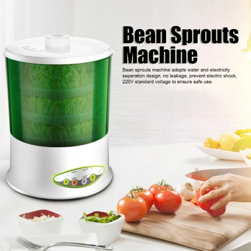 Automatic High Capacity Bean Sprouts Machine 2 Layers Electric Seed Sprouter For Alfalfa Corn Growing