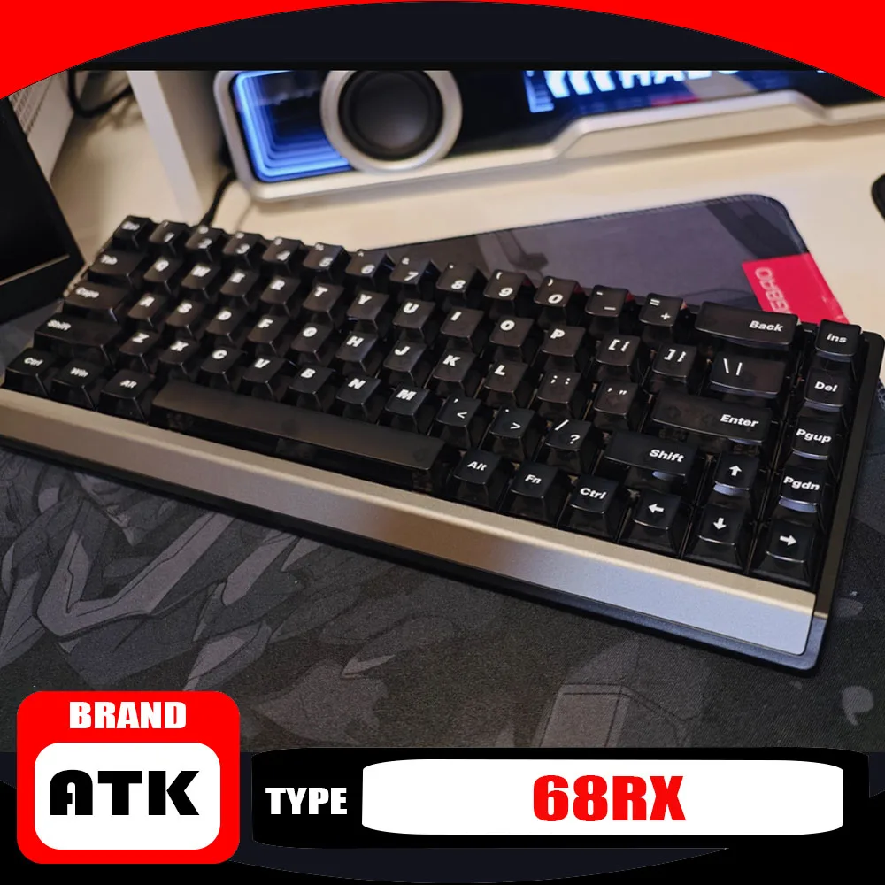 

ATK 68RX Проводной магнитный переключатель Механическая клавиатура 8K Скорость заката Горячая замена Эргономика RT0.001 мм Игровая клавиатура для киберспорта на заказ