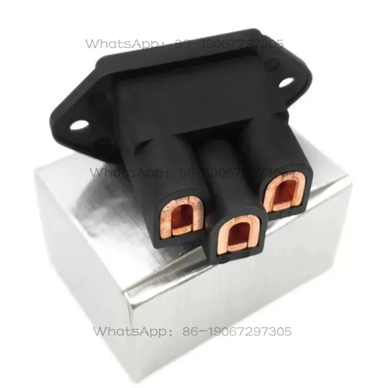 FI-06 Pure Copper Machine Tail Seat HIFI Audio Power Amplifier CD Filter Socket AC Power Supply Tail Seat, No Welding