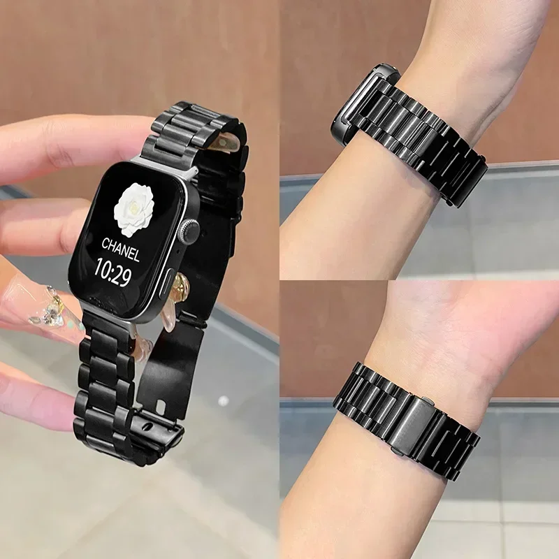 حزام من الفولاذ المقاوم للصدأ لساعة هواوي فيت 3 2 4Pro سوار كوريا للرجال والنساء حزام ساعة معدني لهواوي Fit4 Fit4pro Fit3