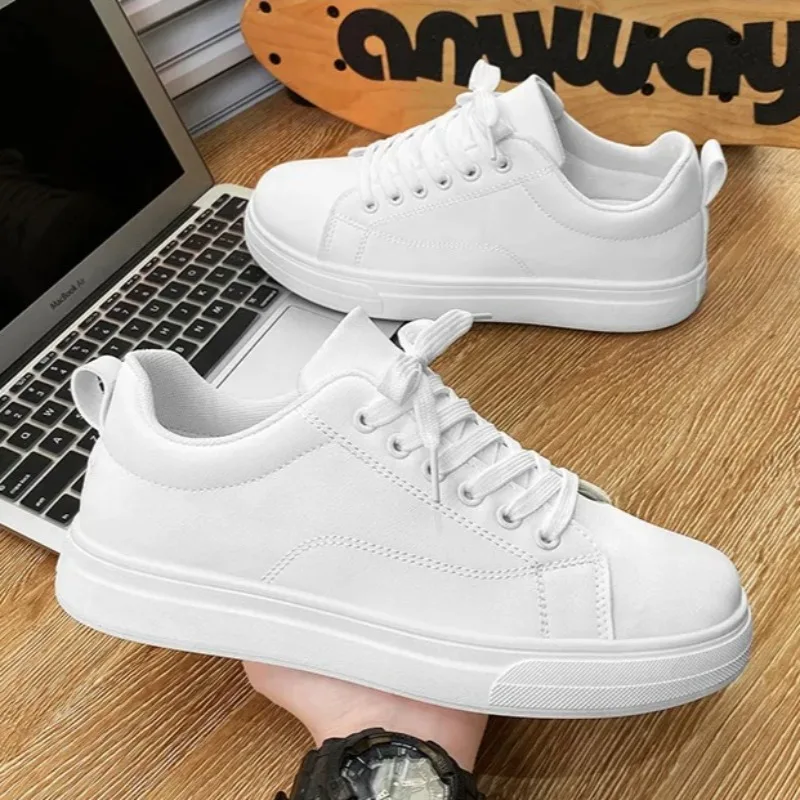 

Sneakers for Men Fashion Skateboard Shoes High Quality Leather Casual Shoe Luxury Tenis Training Shoes for Men Zapatillas Hombre