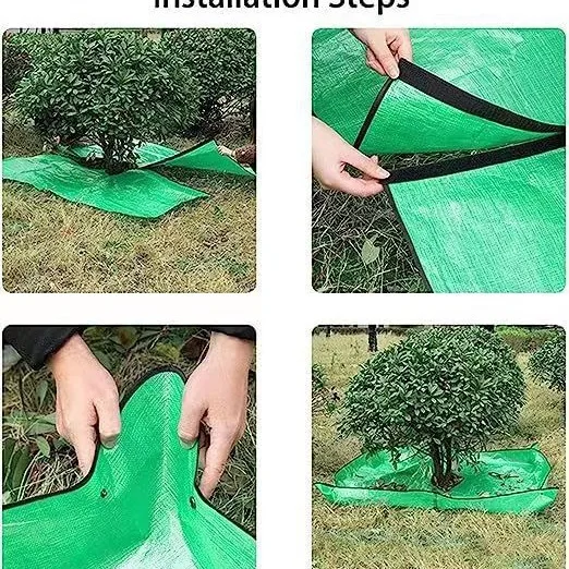 Garden Leaves Waterproof Landscape Storage Blanket Fallen Leaf Collection Blanket Green Garden Outdoor Fallen Fast Delivery