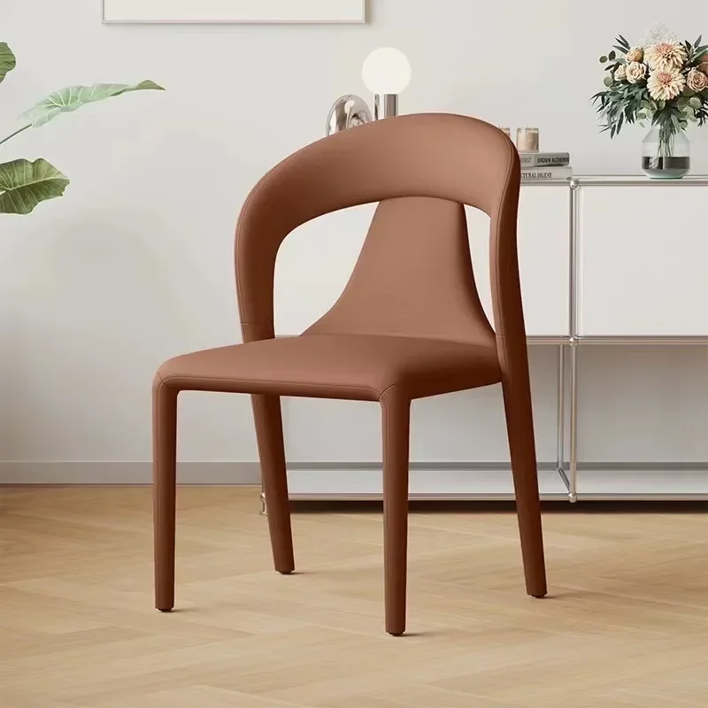 Soft Chairs Kitchen Luxury Chair Design Furniture Luxurious Armchair Living Room Nordic Minimalist Modern Bedroom DC-352