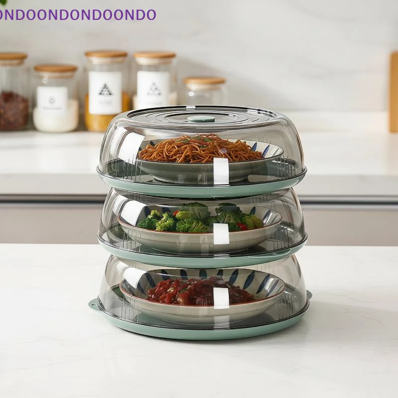 Stackable Kitchen Food Insulation Cover Dustproof Easy Storage Reusable Lid for Home Food Fresh Keeping
