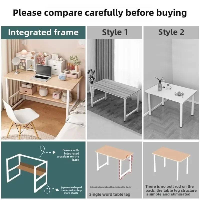 Small Table Simple Rental Room Dormitory Table Bedroom Computer Table Study Home Desk #3