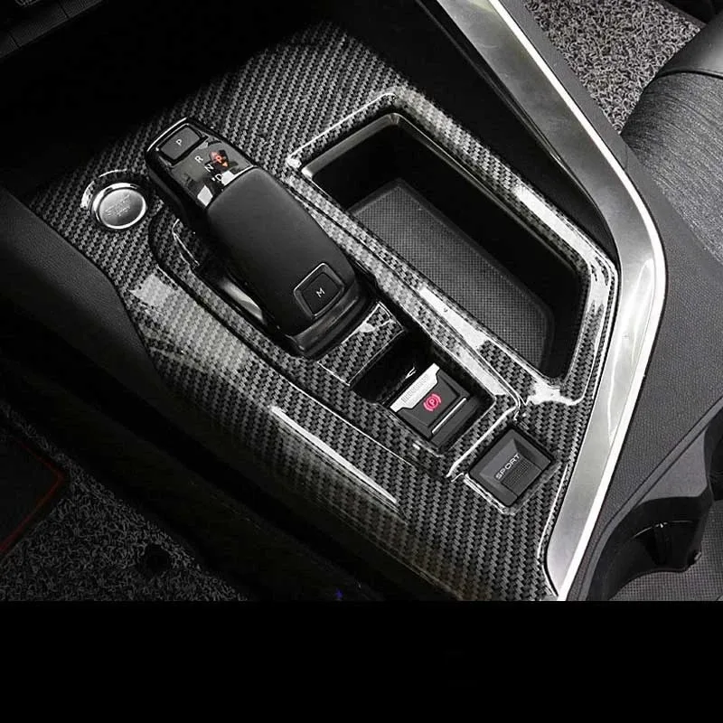 For Peugeot 3008 GT 5008 2017 2018 2019 2020 2021 Car Interior Central Console Gear Shift Panel Box Cover Trim Car Accessories