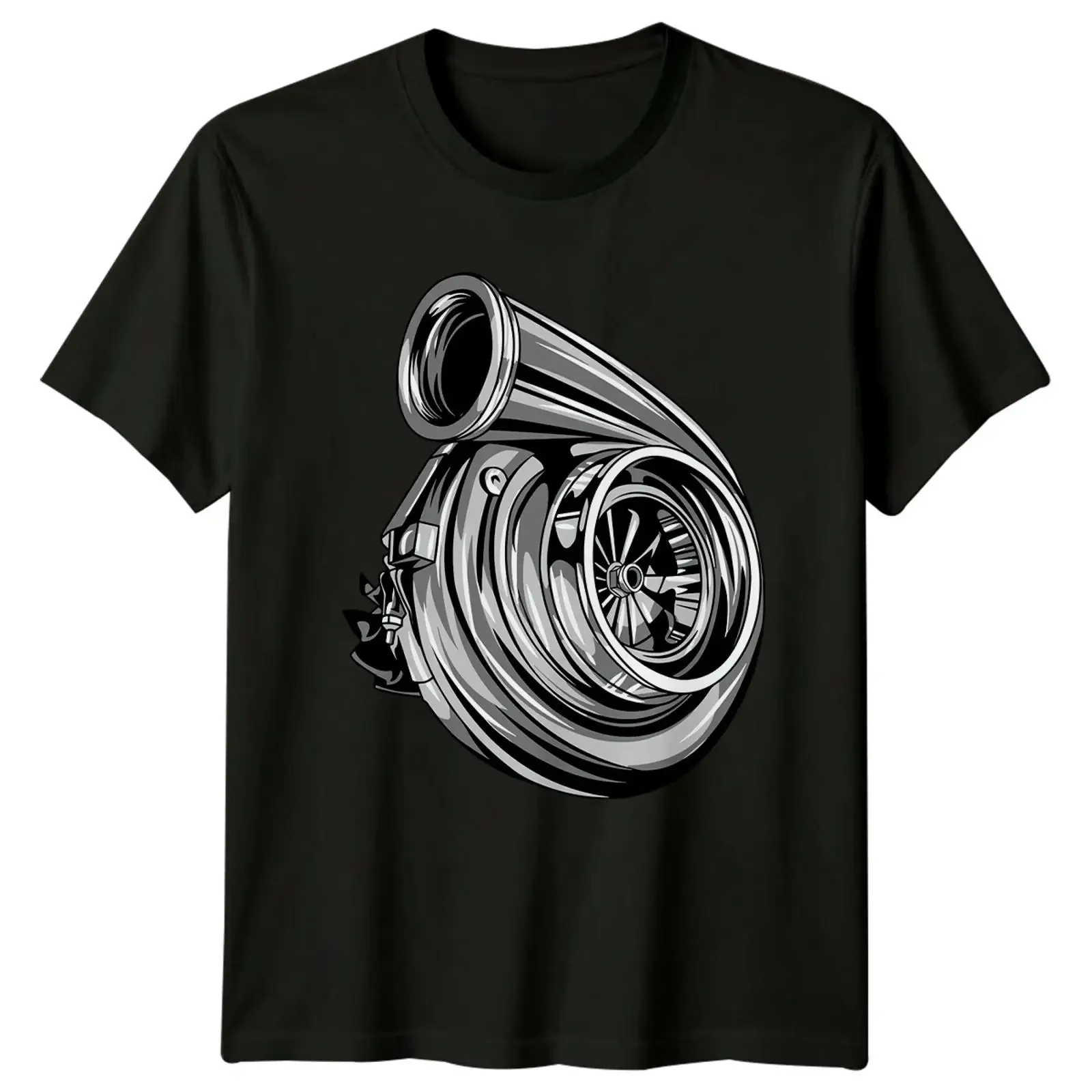 Turbocharger Automotive Racing Mens T Shirt Womens Top vintage Washed fashion Stylish Slightly Comfortable designer clothes