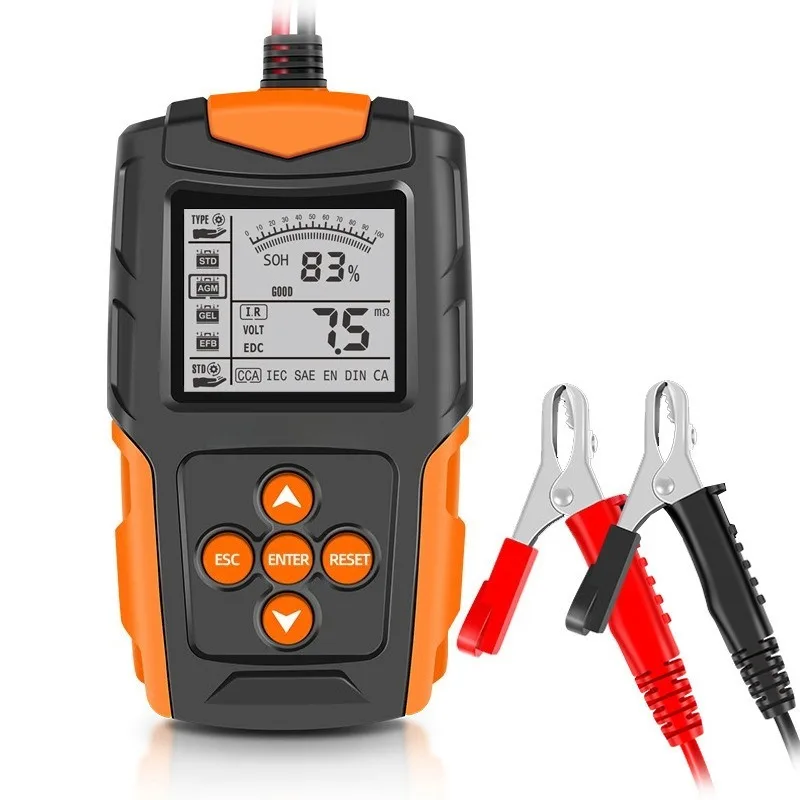 12V24V Battery Tester CCA Internal Resistance Tester Motorcycle Analyzer Quick Test