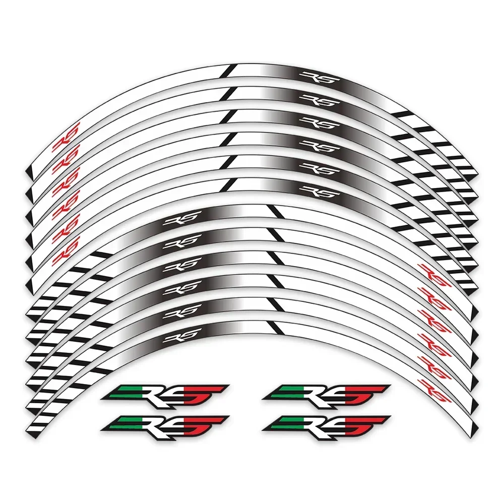 For APRILIA RS 125 50 250 RS125 RS50 RS250 Motorbike Parts Contour Wheel Decoration Decal Sticker - 3