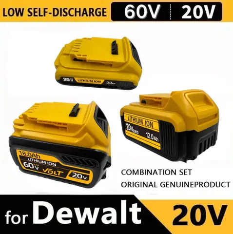 for DeWalt 20v 60V Lithium Ion Batteries 60V 9Ah DCB203 Li ion Battery ReplacementDCB206 DCB205 DCB204 DCB200Power Tools.