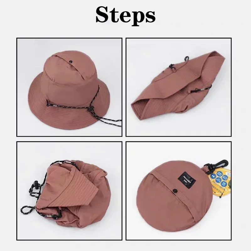 Quick Drying Fisherman Caps Women Men Summer Outdoor Beach Panama Hats Waterproof Camping Hiking Foldable Bob Bucket Sunhats