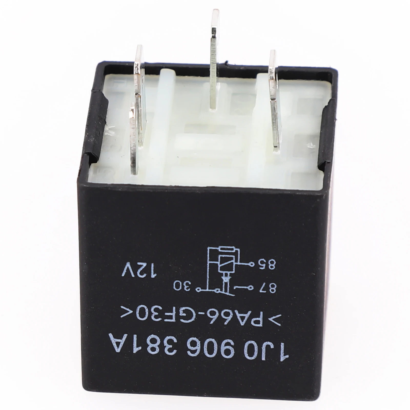 Car Engine ECU Fuel Pump Relay 109 1J0906381A for Skoda Vehicles 1989-2006 Plastic Material with 4 Pin Connector Design