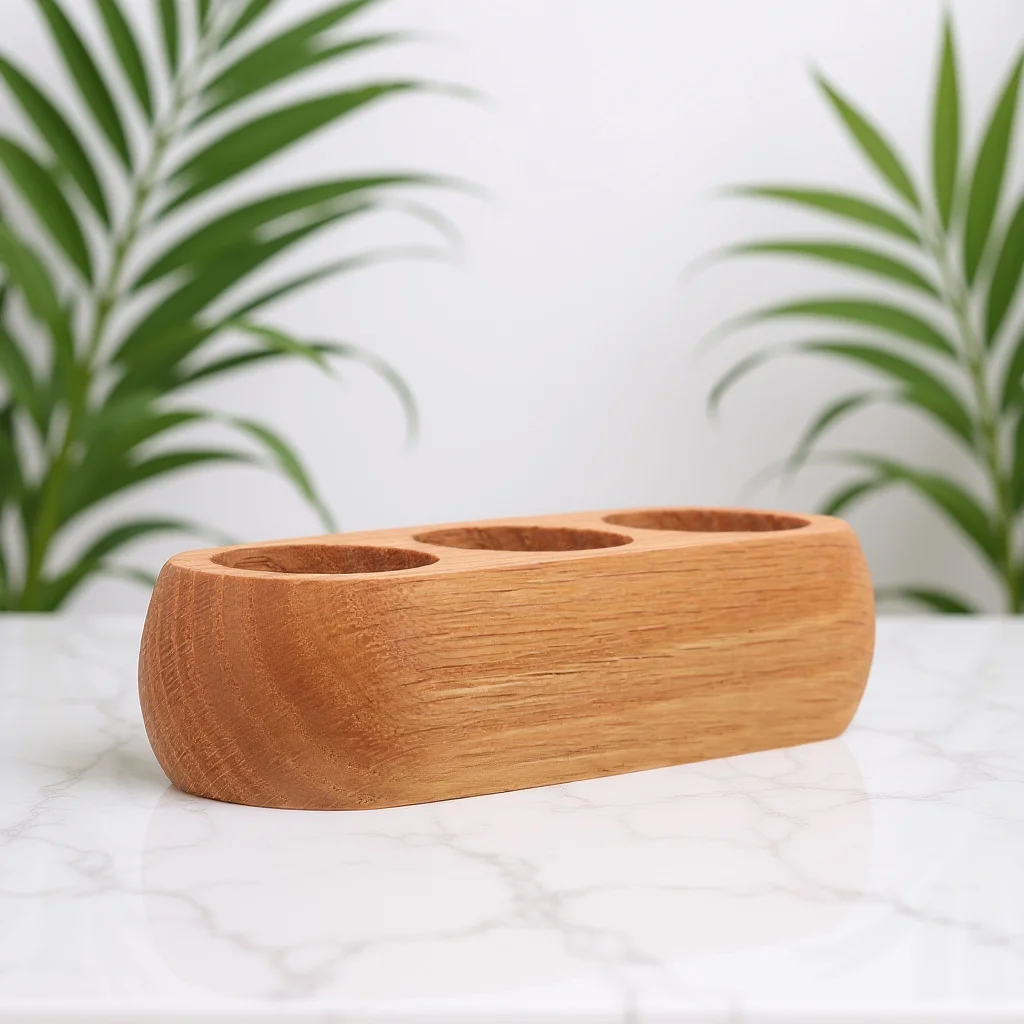 

3 Grid Wooden Essential Oil Bottle Display Box Multi-Slot Storage Rack for Perfume Lipstick Organizer Solid Wood Craftsmanship