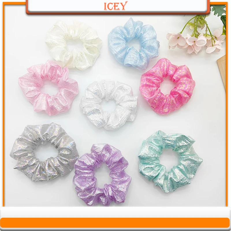 

1pc Frosted Hair Ties Gauze Scrunchie Intestinal Ring Knitting Headbands Fabric Headwear Hair Accessories