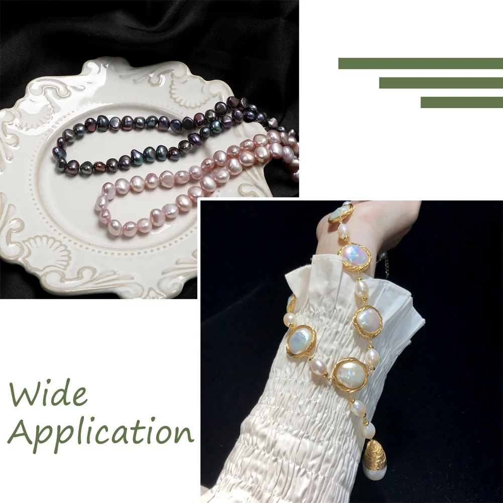 1 Strand Natural Keshi Pearl Beads Strands,Cultured Freshwater Pearl Beads for DIY bracelet necklace jewelry making accessories