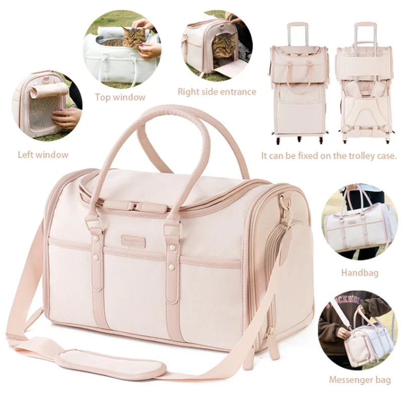 stock storage Pet Cat Carrier Bag Dog Backpack Breathable Cat Travel Outdoor Bag For Dogs Portable Cat Carrying Bag