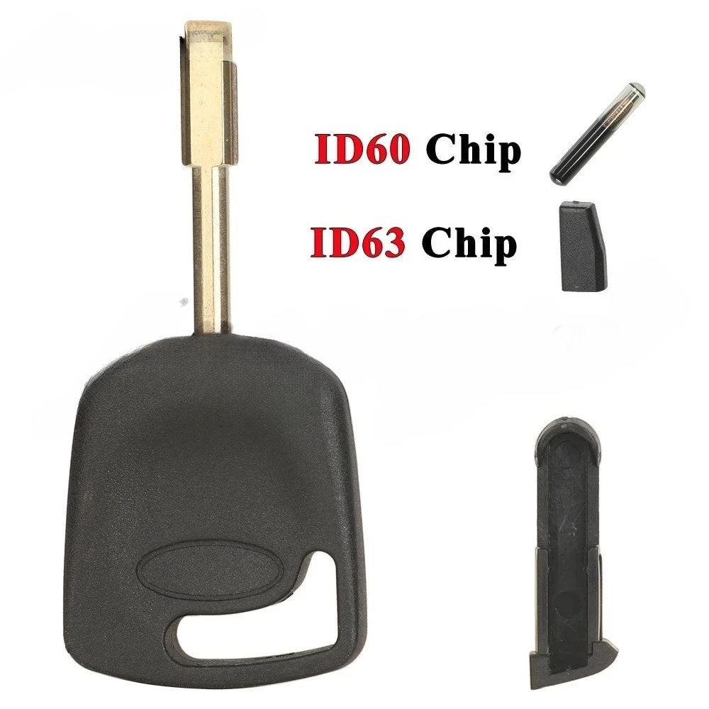 ID60 4D63 رقاقة المستجيب مفتاح السيارة لفورد فوكس مونديو KA جاكوار XJ8 ترانزيت ربط مفاتيح الطوارئ الفارغة فوب