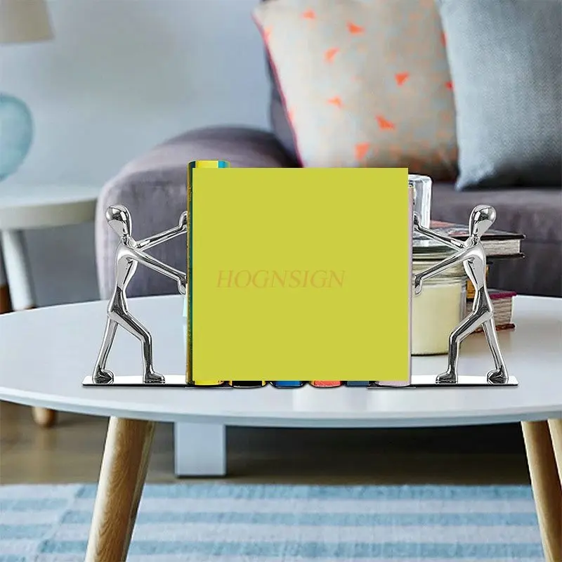 زوج واحد من حامل كتب من الفولاذ المقاوم للصدأ، كتلة كتب، كتاب مدفع بواسطة رف الكتب، حامل كتب الكونغ فو الإبداعي، يربك، مشبك كتب معدني