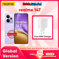 2025 World Premiere realme 14T 5G Smartphone MediaTek Dimensity 6300 6.67“ AMOLED 120Hz Display 6000mAh Battery 45W Fast Charge