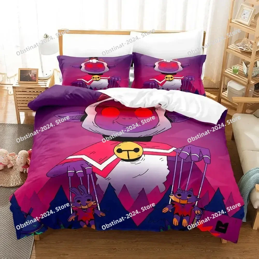 

Cult of the Lamb Bedding Set Printed With Pillowcase Bed Duvet Cover Soft Single Double Queen Super King Size Adult Kid Bedroom