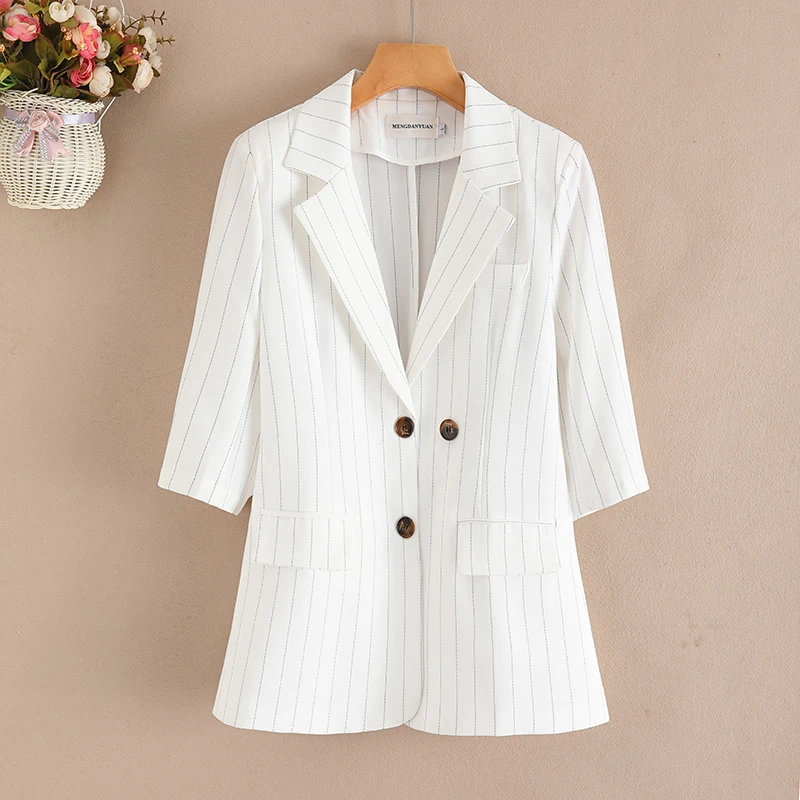 

Новинка лета: Женский приталенный топ в полоску с рукавом 3/4, на пуговицах, профессиональный офисный стиль, средней длины, с завышенной талией, в комплекте с юбкой