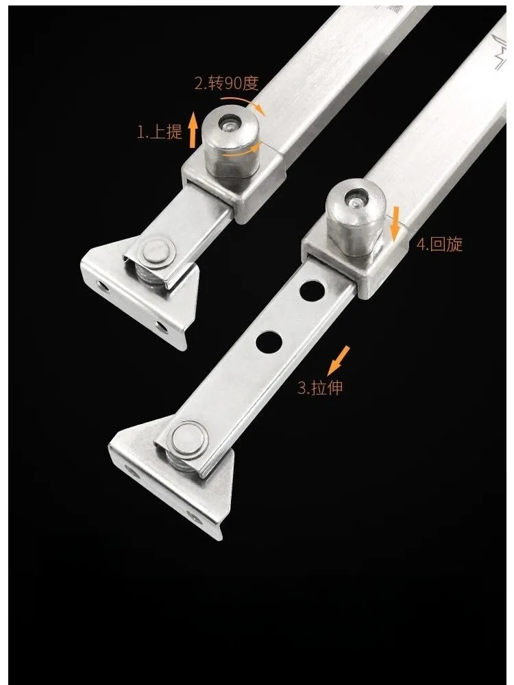 Stainless Steel Child Safety Window Limit Fixer, Fall Prevention, 6/7/8 Gear Optional