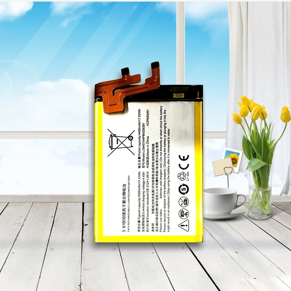 

Li3945t44p8h526391 Battery For ZTE Nubia Red Magic 5G NX659J Mobile Phone Replacement Lithium Polymer Bateria